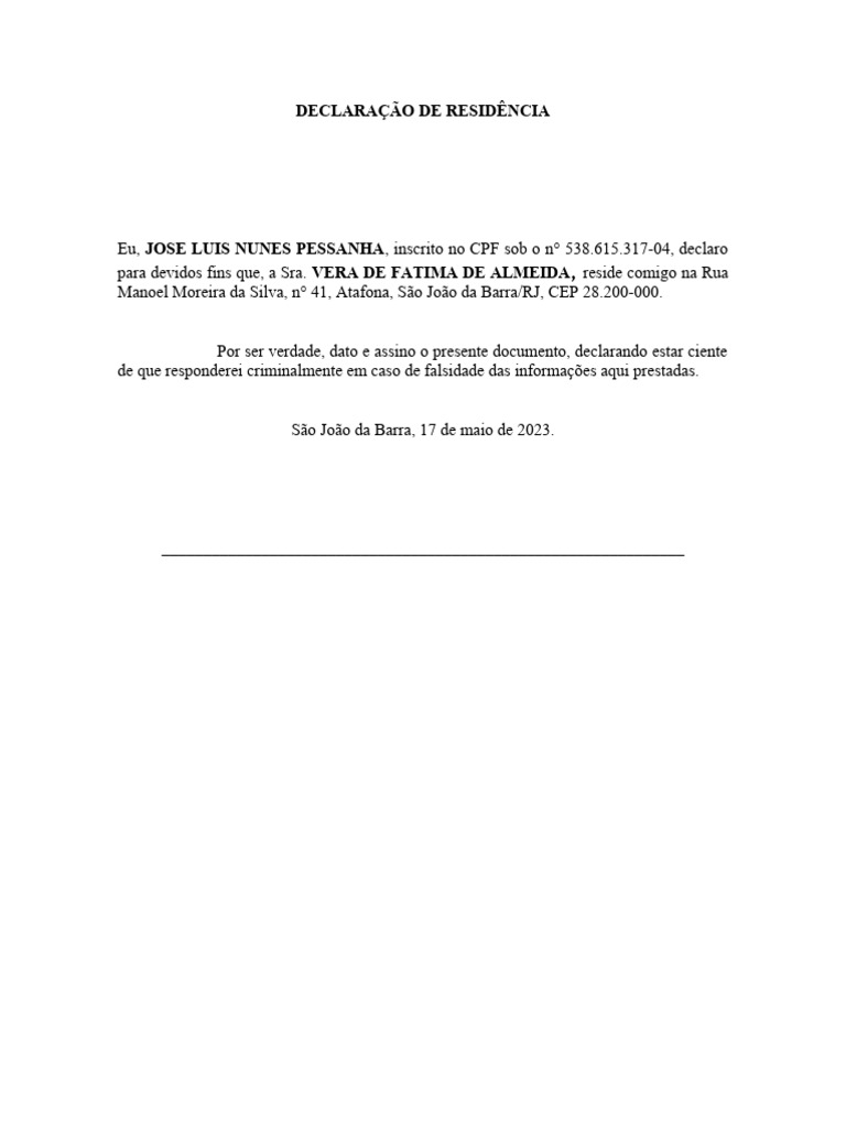 modelo-de-declaracao-de-residencia-pdf