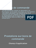 Stion Des Bons de Commande