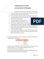 6 - Modelo Atómico de Bohr. Espectro Do Átomo de Hidrogénio