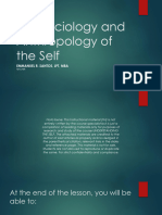 Lesson 2 The Sociology Anthropology of The Self PETA 2