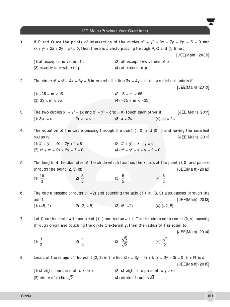 Circle Intersection and Properties | PDF | Circle | Triangle