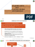 Repleksi Hari Ke 5 Manajemen Mutun Dan Manajemen Puskesmas