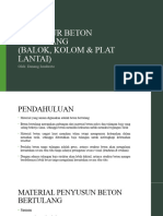 Balok, Kolom & Plat Lantai