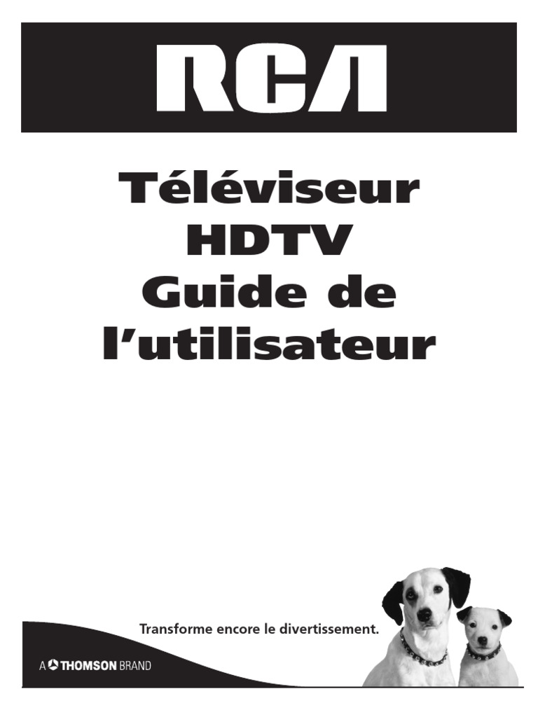 Guide Sécurité et Connexion HDTV | PDF | Télévision à ultra-haute ...