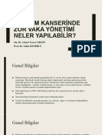 Rektum Kanseri̇nde Zor Vaka Yöneti̇mi̇ Neler Yapilabi̇li̇r