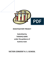 Invertigatory Project Chemistry
