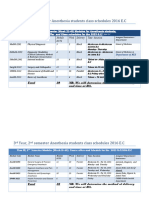 Course Offer and Class Schedule 2016 E.C - 4