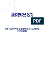 Instructivo Operacion Taladro Pedestal