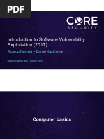 Core Security Introduction To Software Vulnerability Exploitation