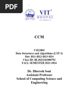 CSE2002 Data - Structures - and - Algorithm - BL2023241000790 - CCM - DR Dheresh Soni