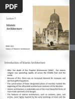 Lecture 7 - Islamic Architecture