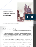 Lecture 1 - History of Western Architecture
