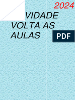 Atividades Volta As Aulas 2024.