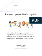Parteneriat Gradinița-Familie 2023-2024
