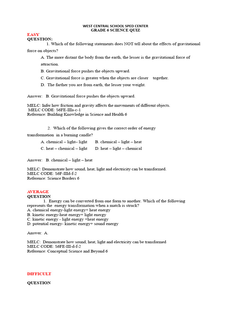 How To Create A Pdf Quiz Questions