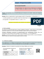 4 Leçon Proportionnalité