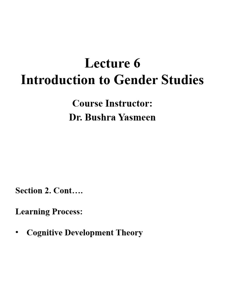 Soci205 lecture 6 introduction to gender studies 144507 pdf