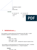 Cours La Multiplication