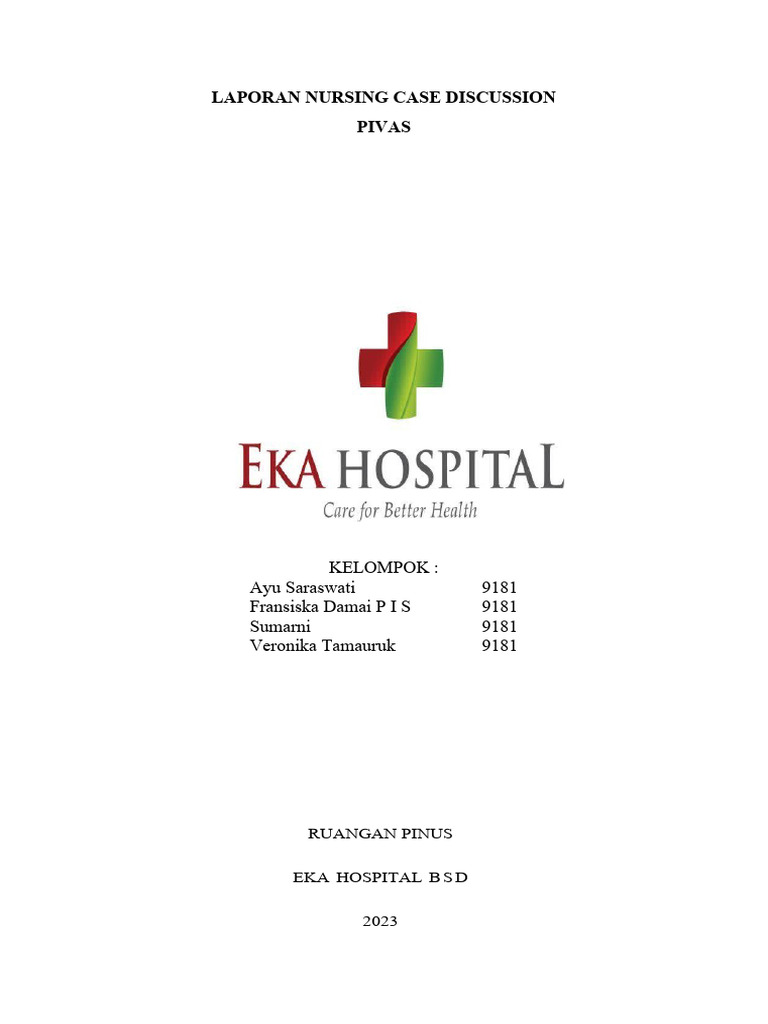 PIVAS Score untuk Pencegahan Phlebitis | PDF