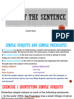 Parts of The Sentence PDF