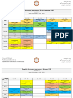 Emplois Du Temps Provisoire - MIP - SMI