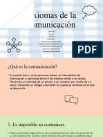 Axiomas de La Comunicación