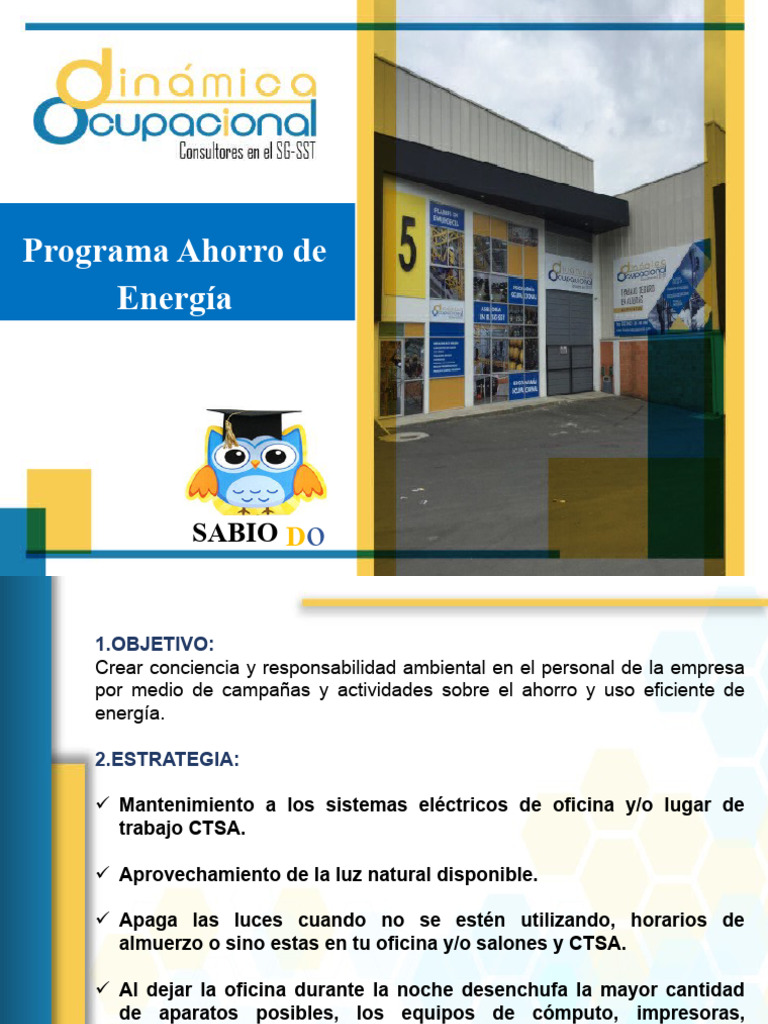Programa de Ahorro de Energía y Agua | PDF | Uso eficiente de energía ...