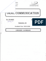 Oral Communication - Boujamaa El Kouy