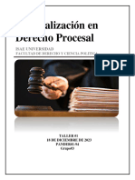 Especialización en Derecho Procesal Taller N°1 Grupo N°3