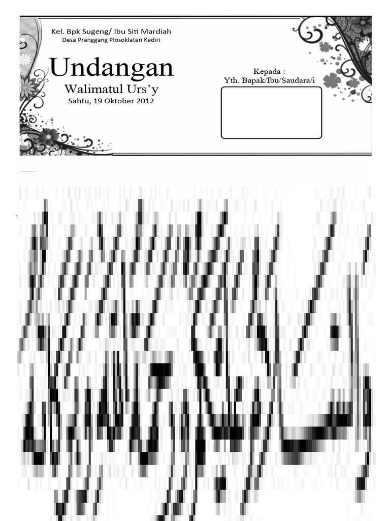 Undangan Walimatul Ursy PDF