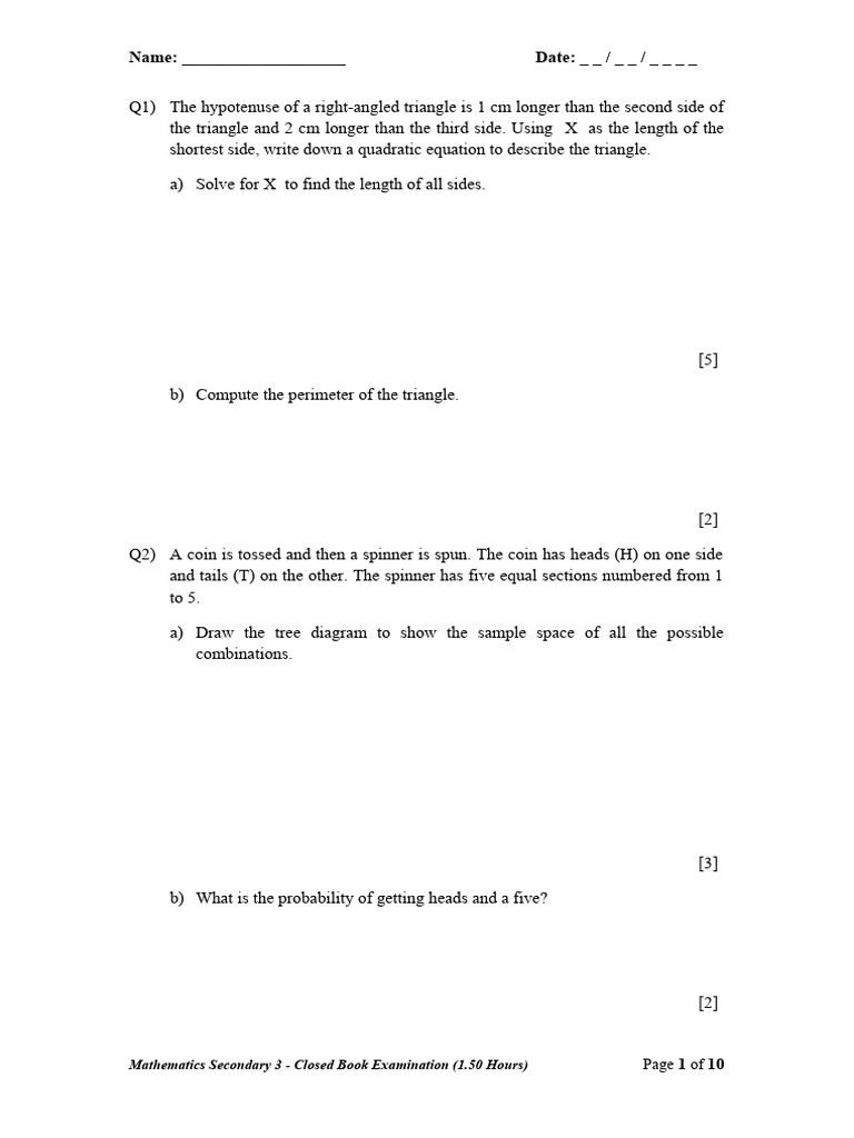 Jenny and Gahyun Exam Question | PDF | Triangle | Mathematical Objects