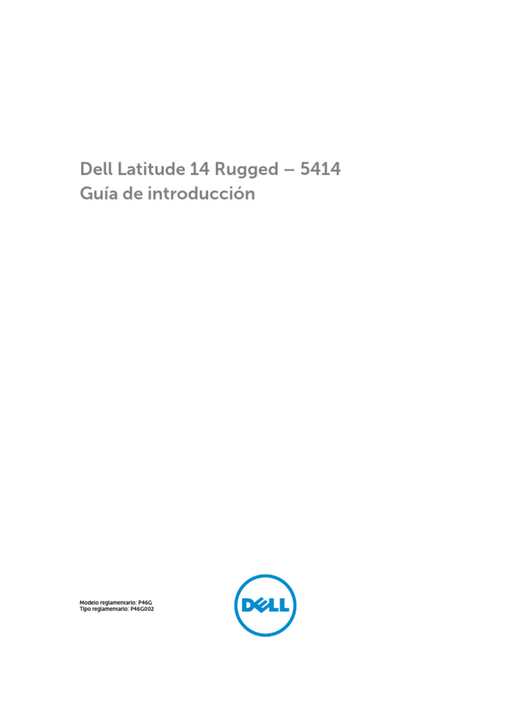 Guía del Dell Latitude 14 Rugged 5414 | PDF | USB | Electrónica