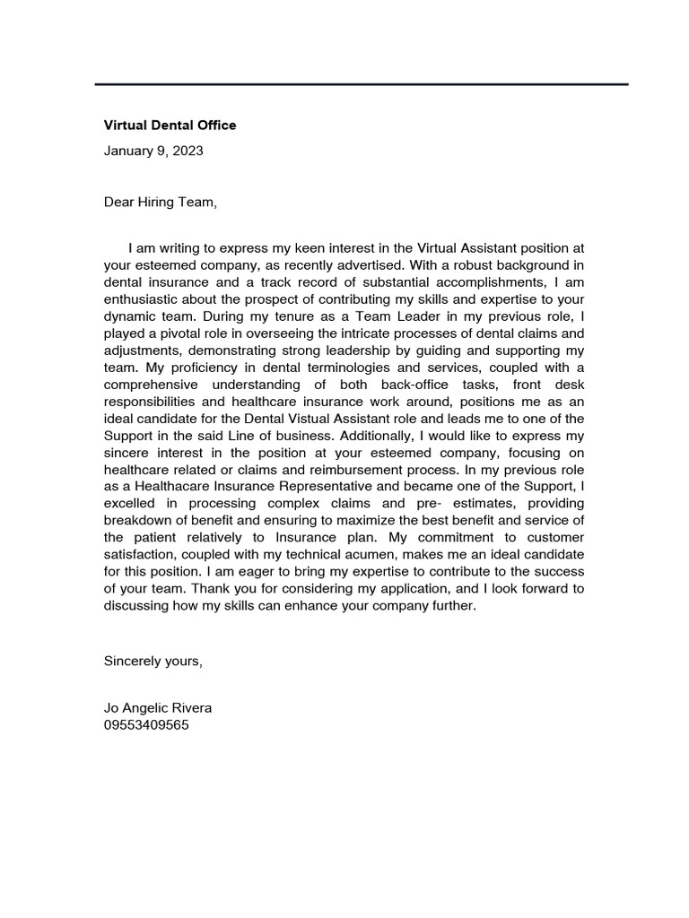 Letter of Intent For VA PDF