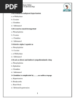 Sympathomimetics 2023 MCQ