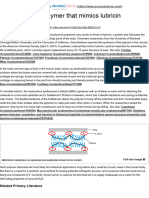 Synthesis of A Polymer That Mimics Lubricin - AccessScience From McGraw-Hill Education