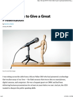 What It Takes To Give A Great Presentation