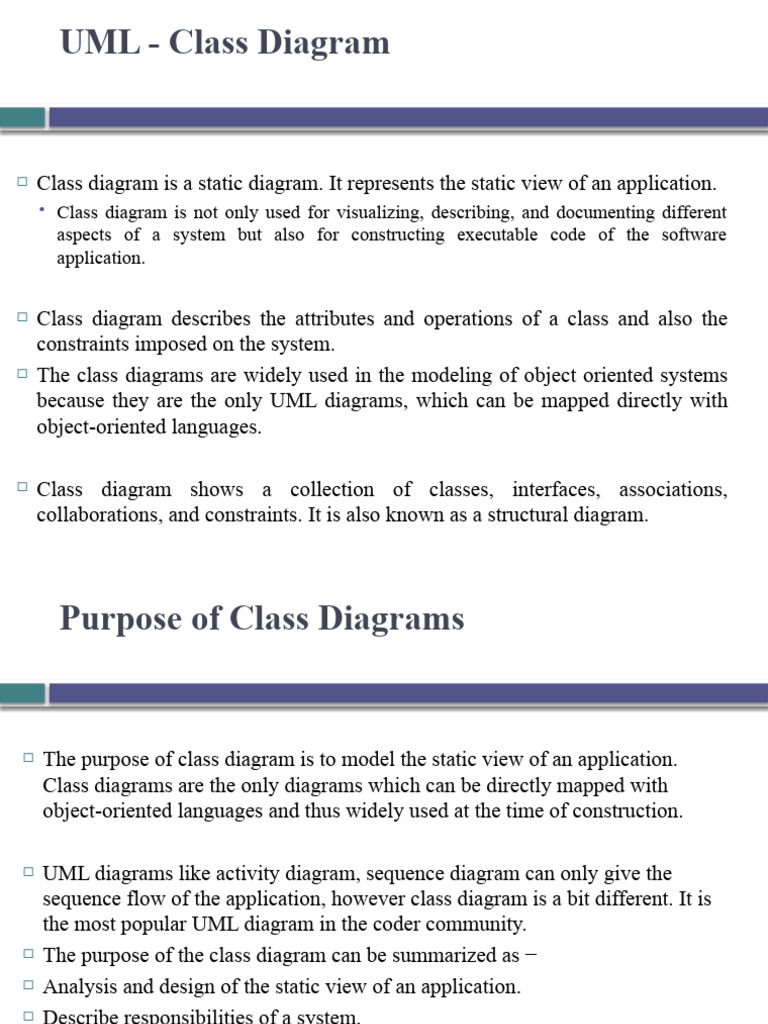 UML Class and Object Diagrams | PDF