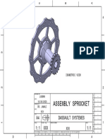 Drawing Assembly Sprocket