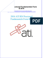Ati RN Proctored Fundamentals Form B 2016
