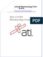 Ati RN Proctored Pharmacology Form B 2016