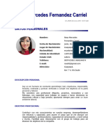 CURRICULUM VITAE Rexa Fernández C