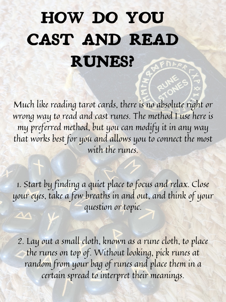 How to Cast and Read Runes | PDF