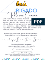 Obrigado pela sua compra - Cartão Agradecimento (13)