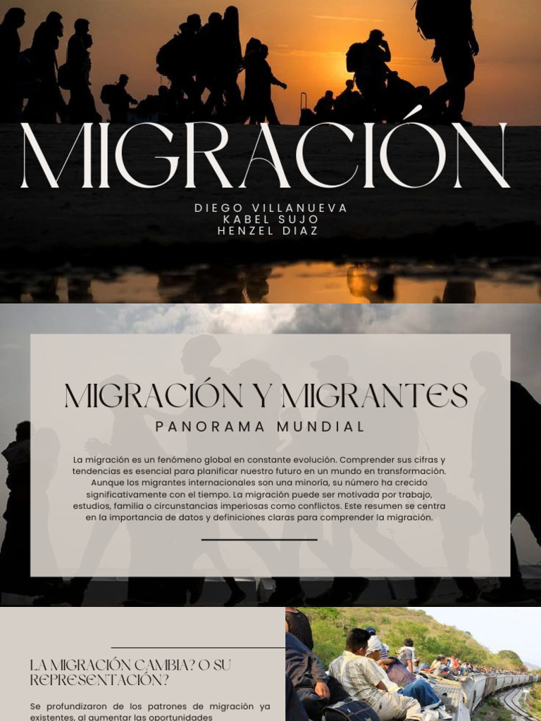 Migración Datos Y Tendencias Globales Pdf Refugiado Migración Humana 