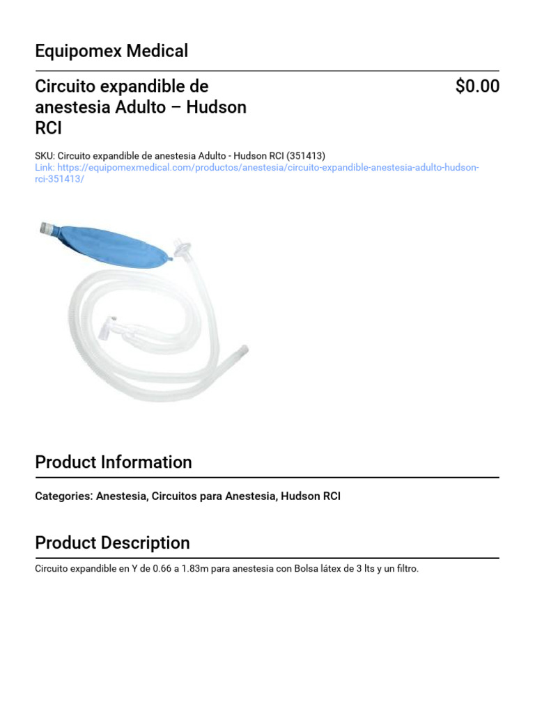 Tubo Hytrel, Adulto, Riutilizzabile, 1,5m (1/conf), Apparecchiatura Per Anestesia | GE - Foto 5