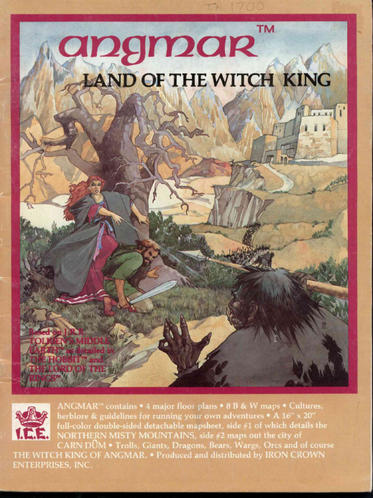 Middle-Earth Role Playing (First Edition) 2300 - Angmar Land of The ...