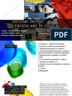 Sisteme de Certificare În TD