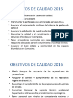 Objetivos de Calidad 2017