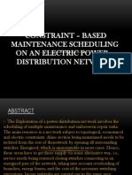 Constraint - Based Maintenance Scheduling On An