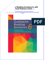 Qualitative Reading Inventory 6 With Enhanced Pearson Etext